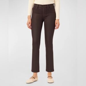 DL1961 Mara Straight Mid Rise Instasculpt Ankle Womens Jeans - Aubergine - 31